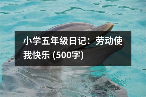 小學(xué)五年級(jí)日記：勞動(dòng)使我快樂(lè) (500字)