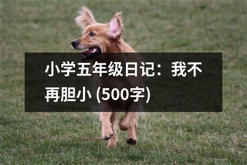 小學(xué)五年級日記：我不再膽小 (500字)