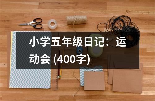 小學五年級日記：運動會 (400字)