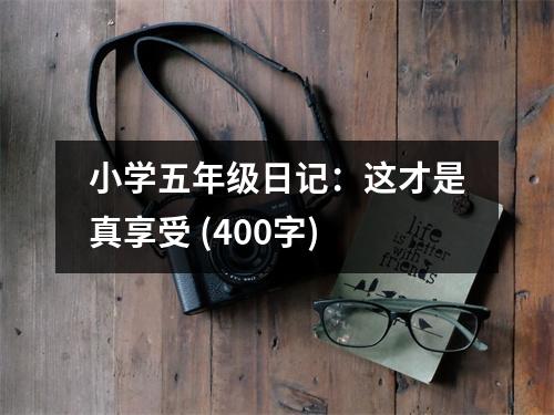小學(xué)五年級(jí)日記：這才是真享受 (400字)