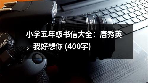 小學五年級書信大全：唐秀英，我好想你 (400字)