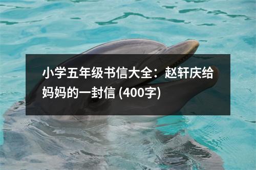 小學(xué)五年級(jí)書(shū)信大全：趙軒慶給媽媽的一封信 (400字)