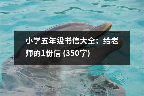 小學(xué)五年級書信大全：給老師的1份信 (350字)