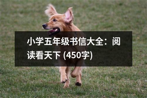 小學(xué)五年級(jí)書(shū)信大全：閱讀看天下 (450字)