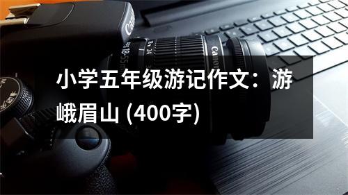 小學五年級游記作文：游峨眉山 (400字)