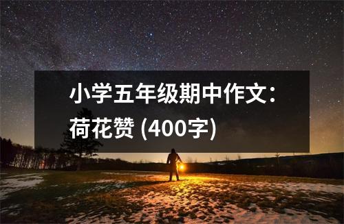 小學五年級期中作文：荷花贊 (400字)