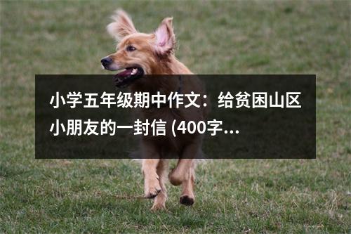 小學(xué)五年級(jí)期中作文：給貧困山區(qū)小朋友的一封信 (400字)