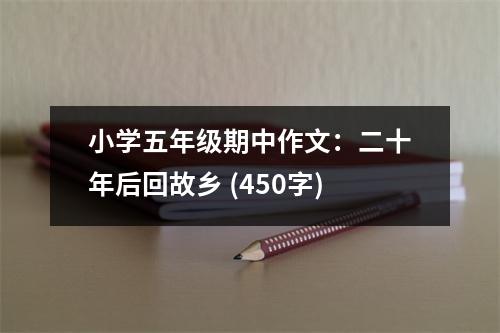小學(xué)五年級(jí)期中作文：二十年后回故鄉(xiāng) (450字)