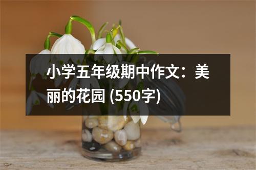 小學五年級期中作文：美麗的花園 (550字)