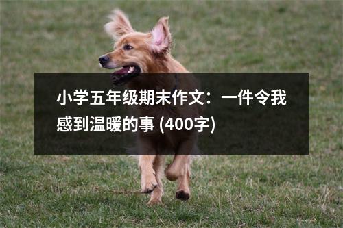 小學五年級期末作文：一件令我感到溫暖的事 (400字)