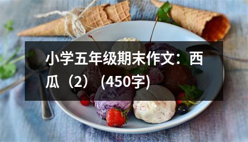 小學(xué)五年級(jí)期末作文：西瓜（2） (450字)