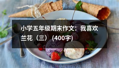 小學五年級期末作文：我喜歡蘭花（三） (400字)
