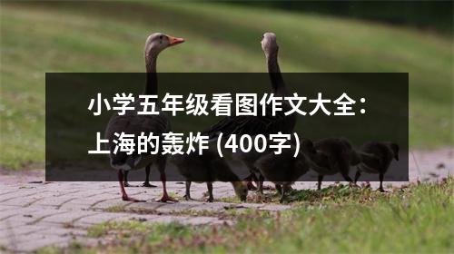 小學(xué)五年級(jí)看圖作文大全：上海的轟炸 (400字)