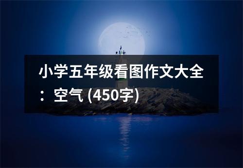 小學(xué)五年級看圖作文大全：空氣 (450字)