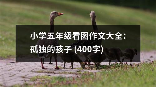 小學(xué)五年級(jí)看圖作文大全：孤獨(dú)的孩子 (400字)