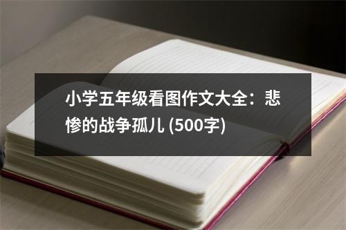 小學(xué)五年級看圖作文大全：悲慘的戰(zhàn)爭孤兒 (500字)
