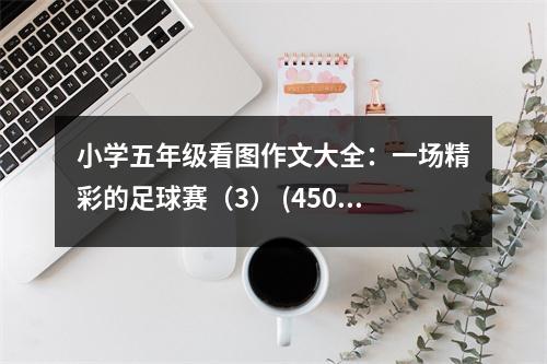 小學五年級看圖作文大全：一場精彩的足球賽（3） (450字)
