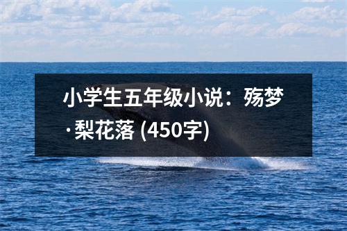 小學(xué)生五年級小說：殤夢·梨花落 (450字)