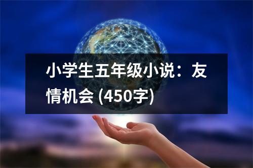 小學(xué)生五年級(jí)小說(shuō)：友情機(jī)會(huì) (450字)