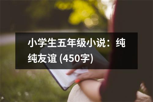 小學(xué)生五年級小說：純純友誼 (450字)