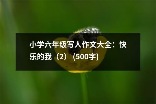 小學(xué)六年級(jí)寫(xiě)人作文大全：快樂(lè)的我（2） (500字)