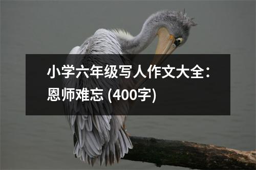 小學(xué)六年級(jí)寫(xiě)人作文大全：恩師難忘 (400字)
