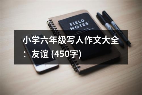 小學六年級寫人作文大全：友誼 (450字)