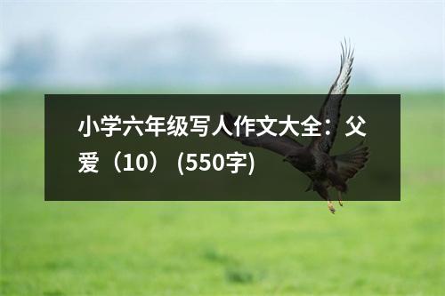 小學(xué)六年級(jí)寫(xiě)人作文大全：父愛(ài)（10） (550字)