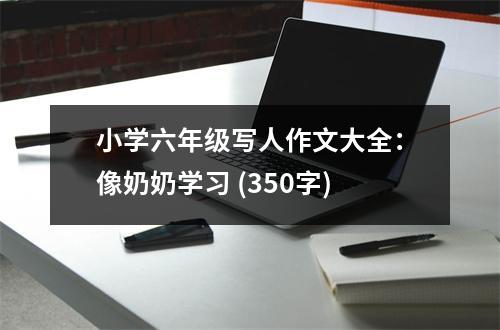 小學(xué)六年級寫人作文大全：像奶奶學(xué)習(xí) (350字)