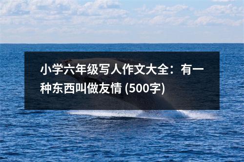 小學(xué)六年級寫人作文大全：有一種東西叫做友情 (500字)