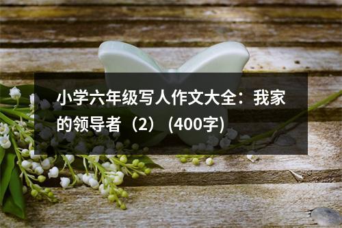小學(xué)六年級(jí)寫人作文大全：我家的領(lǐng)導(dǎo)者（2） (400字)