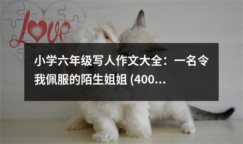 小學(xué)六年級(jí)寫人作文大全：一名令我佩服的陌生姐姐 (400字)