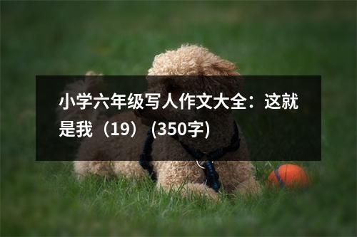 小學(xué)六年級(jí)寫人作文大全：這就是我（19） (350字)