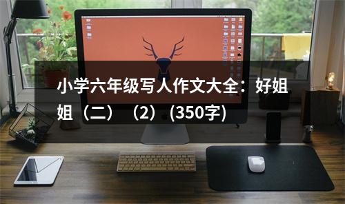 小學(xué)六年級(jí)寫人作文大全：好姐姐（二）（2） (350字)