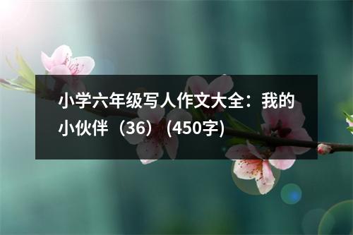 小學(xué)六年級(jí)寫人作文大全：我的小伙伴（36） (450字)