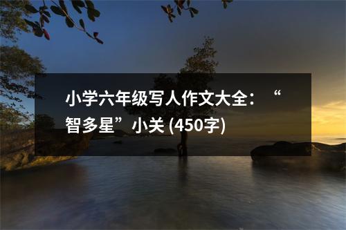 小學(xué)六年級寫人作文大全：“智多星”小關(guān) (450字)