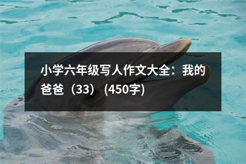 小學(xué)六年級(jí)寫人作文大全：我的爸爸（33） (450字)