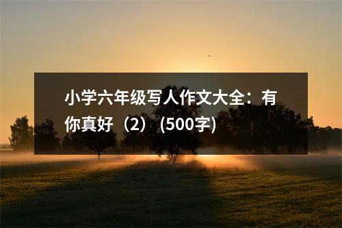小學(xué)六年級(jí)寫人作文大全：有你真好（2） (500字)