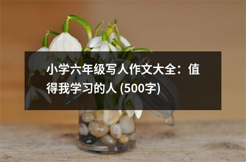 小學(xué)六年級(jí)寫(xiě)人作文大全：值得我學(xué)習(xí)的人 (500字)
