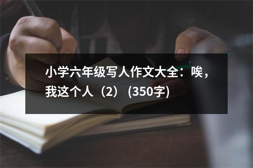 小學(xué)六年級(jí)寫(xiě)人作文大全：唉，我這個(gè)人（2） (350字)