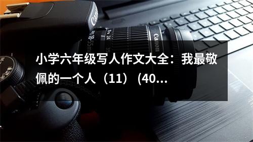 小學(xué)六年級寫人作文大全：我最敬佩的一個人（11） (400字)
