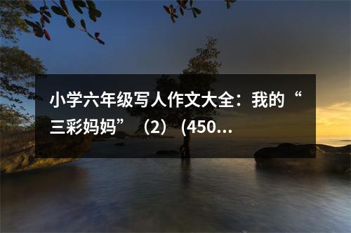 小學(xué)六年級寫人作文大全：我的“三彩媽媽”（2） (450字)