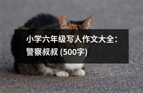 小學六年級寫人作文大全：警察叔叔 (500字)