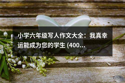小學六年級寫人作文大全：我真幸運能成為您的學生 (400字)