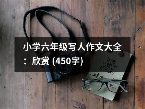 小學(xué)六年級(jí)寫人作文大全：欣賞 (450字)