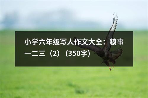 小學(xué)六年級寫人作文大全：糗事一二三（2） (350字)