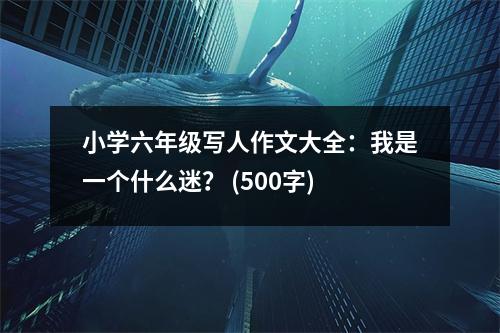 小學(xué)六年級寫人作文大全：我是一個什么迷？ (500字)