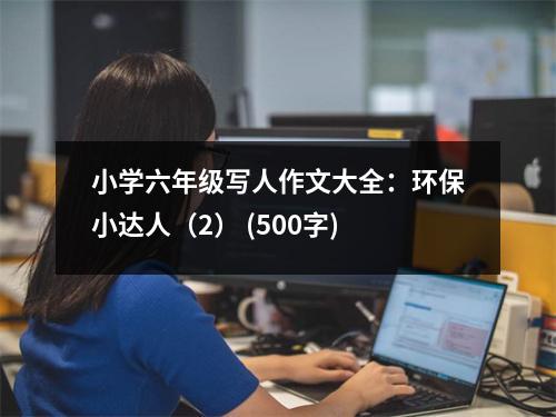 小學(xué)六年級(jí)寫(xiě)人作文大全：環(huán)保小達(dá)人（2） (500字)