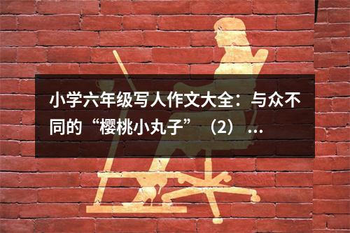 小學六年級寫人作文大全：與眾不同的“櫻桃小丸子”（2） (500字)