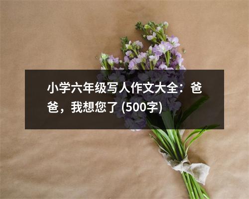 小學(xué)六年級寫人作文大全：爸爸，我想您了 (500字)